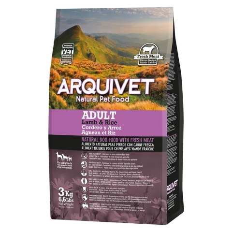 Arquivet Adult jagnięcina z ryżem 3 kg