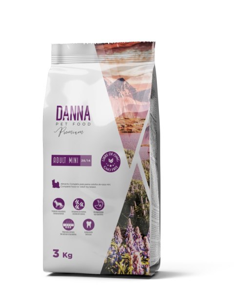 DANNA PREMIUM ADULT MINI dla ras małych 3KG