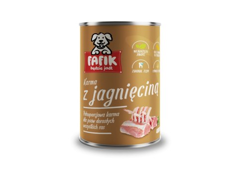 FAFIK karma mokra z jagnięciną 400 g