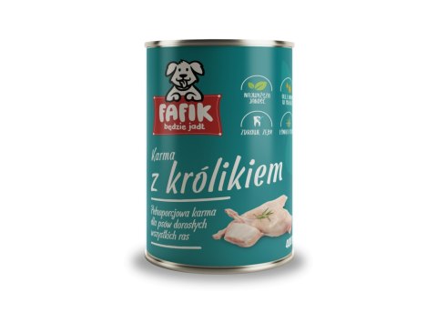 FAFIK karma mokra z królikiem 400 g