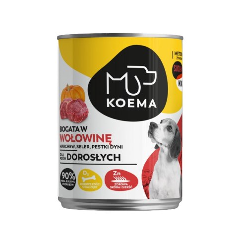 KOEMA karma mokra 90% mięsa, wołowina 400 g