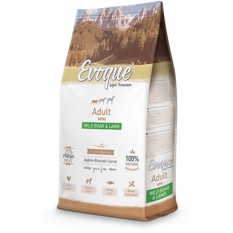 PRÓBKA Evoque Adult Mini Dziczyzna z jagnięciną Super Premium 60g PRÓBKA Evoque Adult Mini Dziczyzna z jagnięciną Super Premium 60g