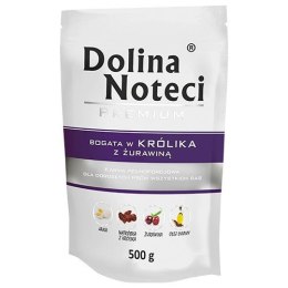 Dolina Noteci Premium bogata w królika z żurawiną saszetka 10 x 500 g