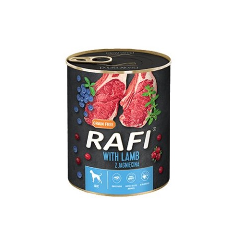 Rafi z jagnięciną, borówką i żurawiną 24 x 400 g Rafi z jagnięciną, borówką i żurawiną 24 x 400 g