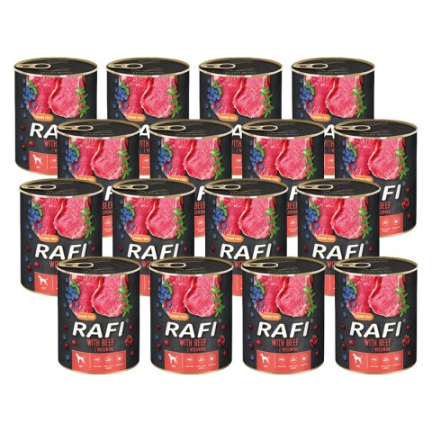 Rafi z wołowiną, borówką i żurawiną 12 x 800 g