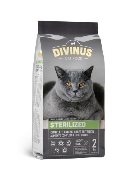 Divinus Cat Sterilized dla kotów sterylizowanych 2kg